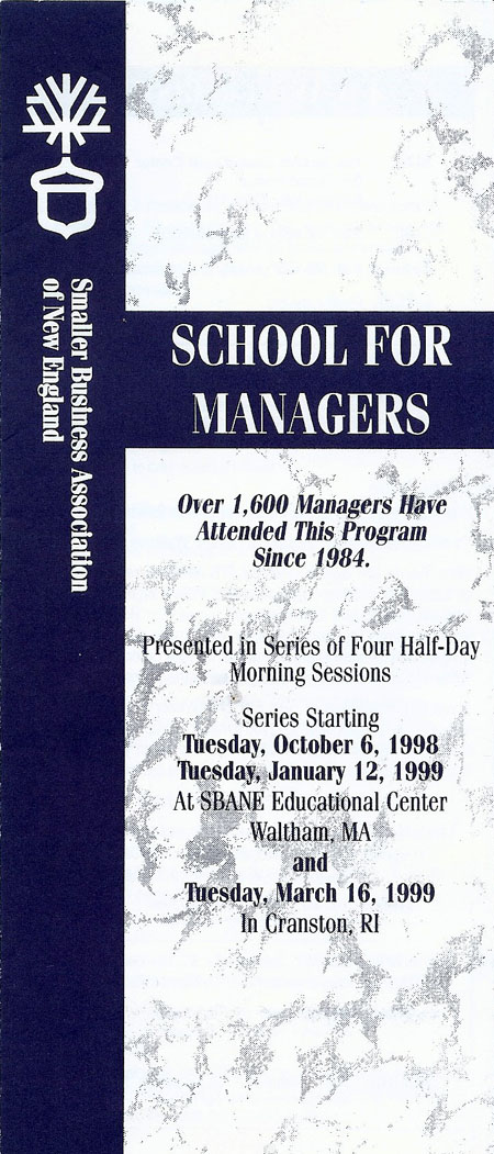 School for Managers 1998-1999